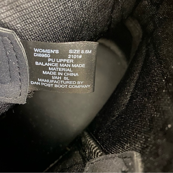 Dingo Valerie Paisley Black Silver Western Booties Floral Leather Women’s 8.5 - Picture 7 of 8